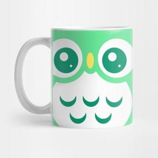 Aqua green Cute baby Owl Mug